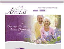 Tablet Screenshot of myaccesshomecare.com